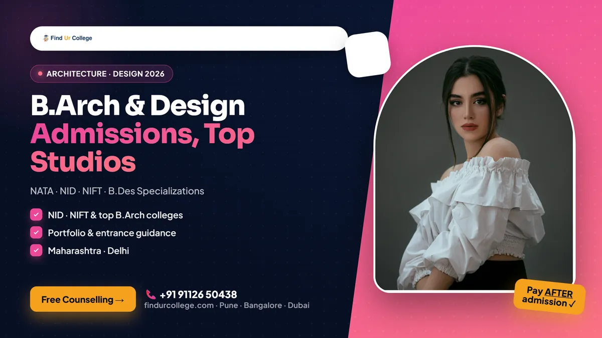 B.Arch / Design admission 2026