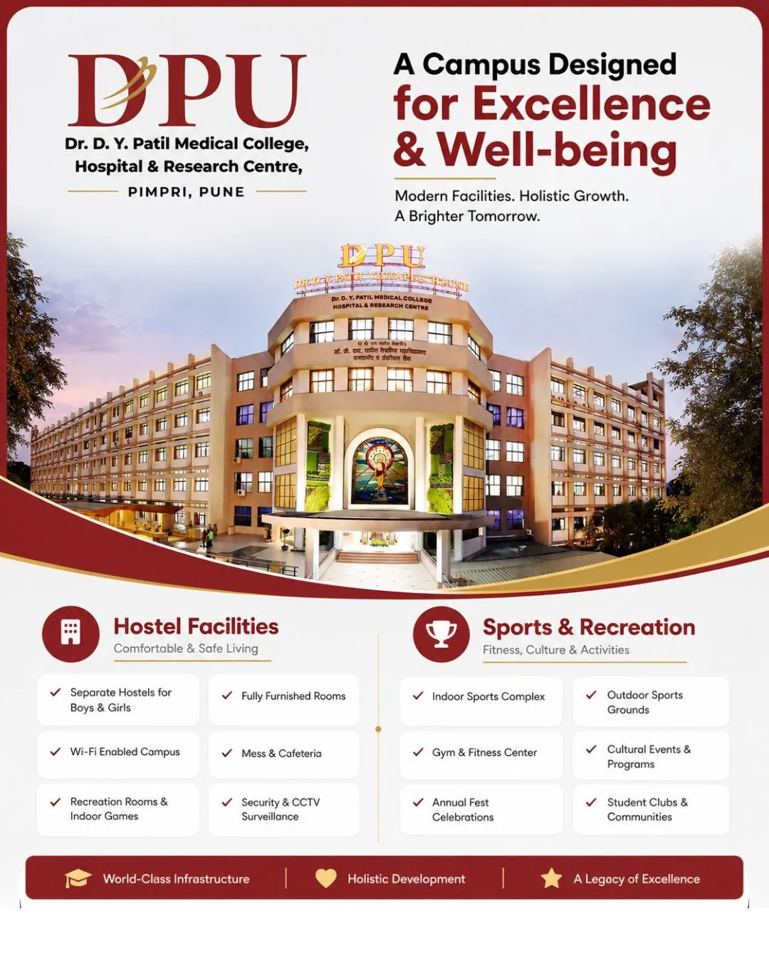 Dr. D.Y. Patil Medical College Pune Pimpri-Chinchwad campus aerial view