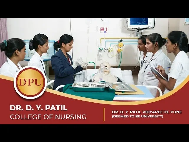 Dr. D. Y. Patil College of Nursing (DPU), Pimpri Pune &mdash; nursing students in clinical training