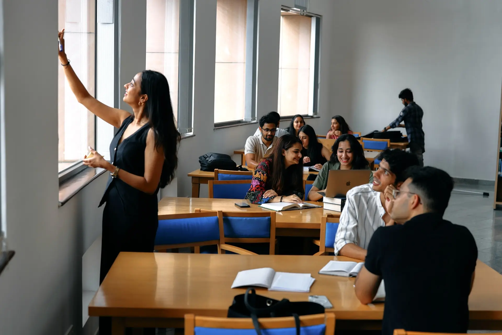 ISB Young Leaders programme students in a campus classroom
