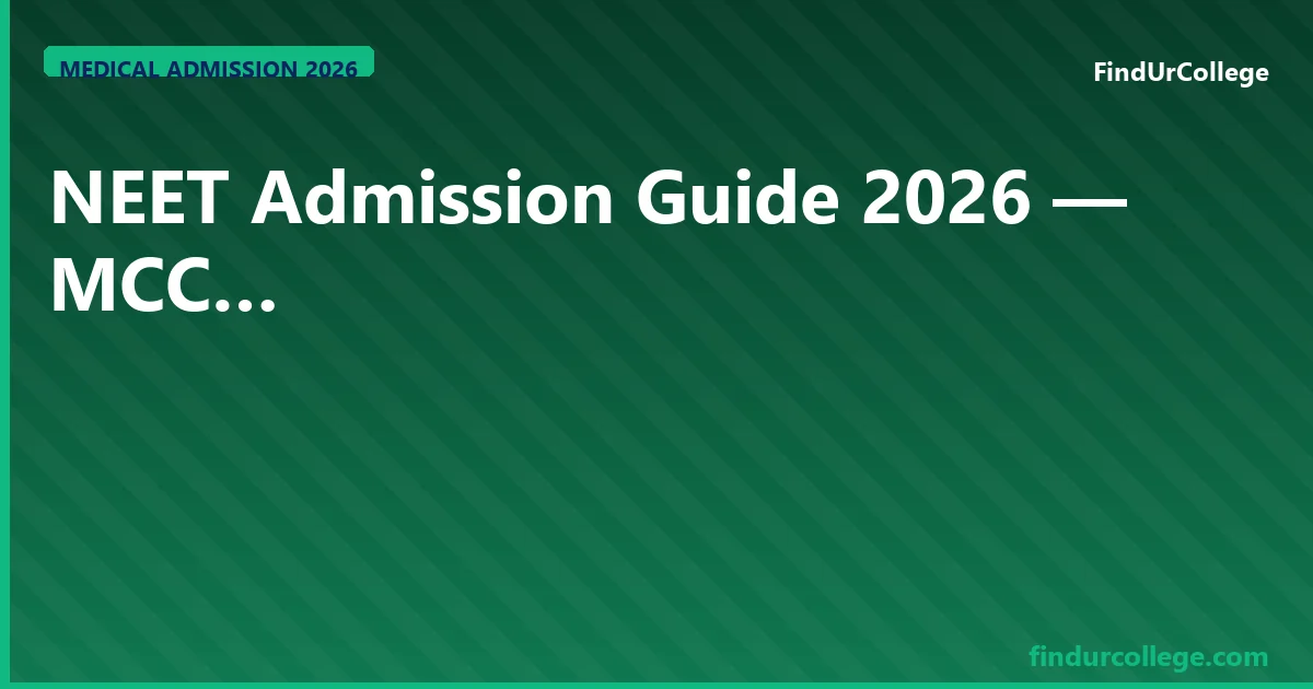 NEET 2026 Strategy Guide