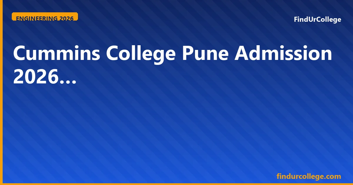 Cummins College Pune