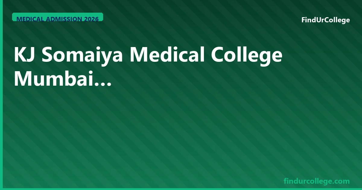 KJ Somaiya Medical