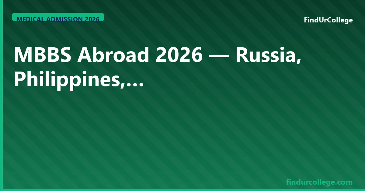 MBBS Abroad Guide