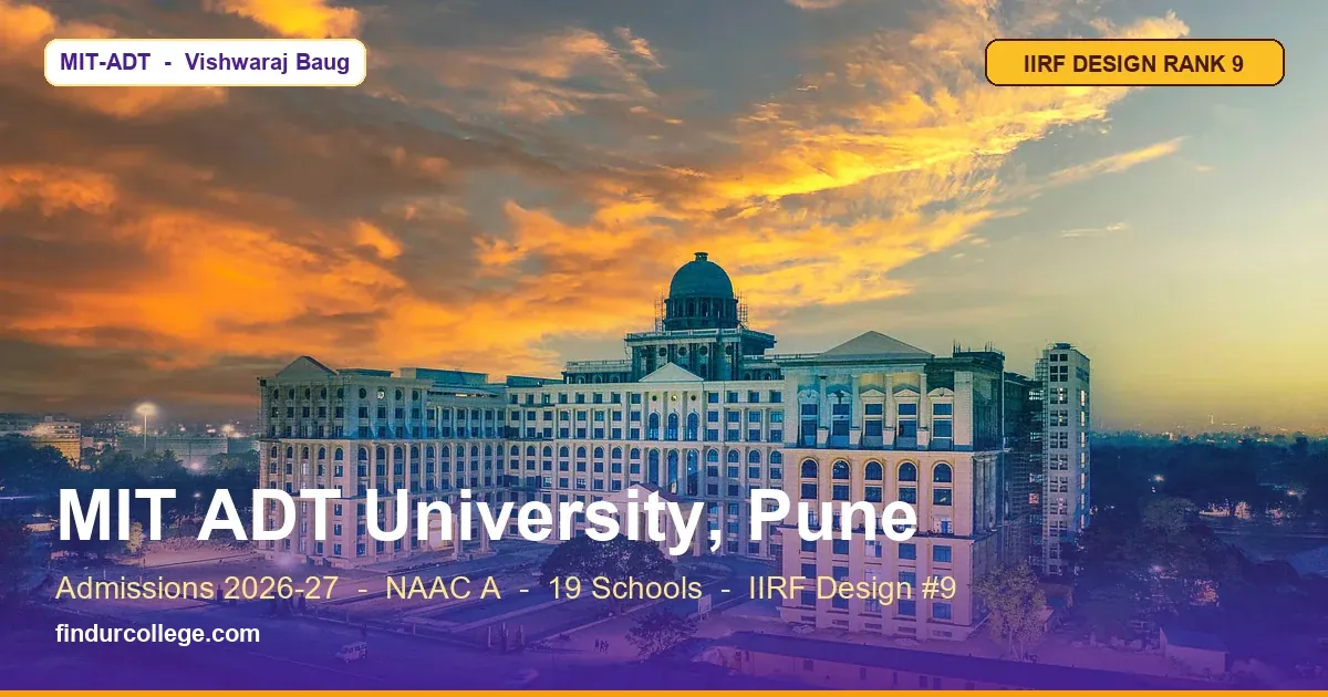 Mit Adt Raj Mess MIT ADT University Pune 2026: Fees, Placements & NIRF