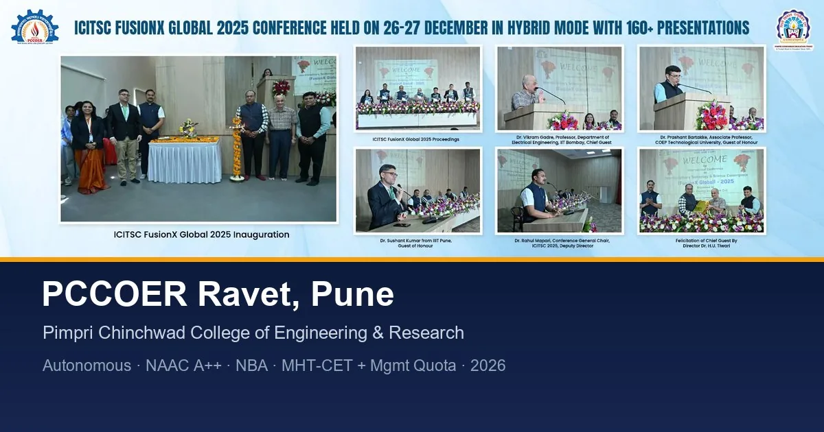 PCCOER Ravet, Pune 2026