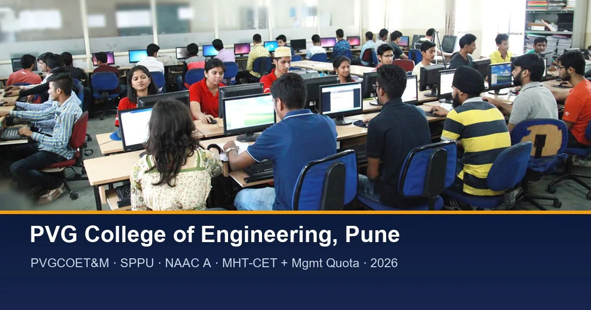 PVG's College of Engineering, Pune 2026