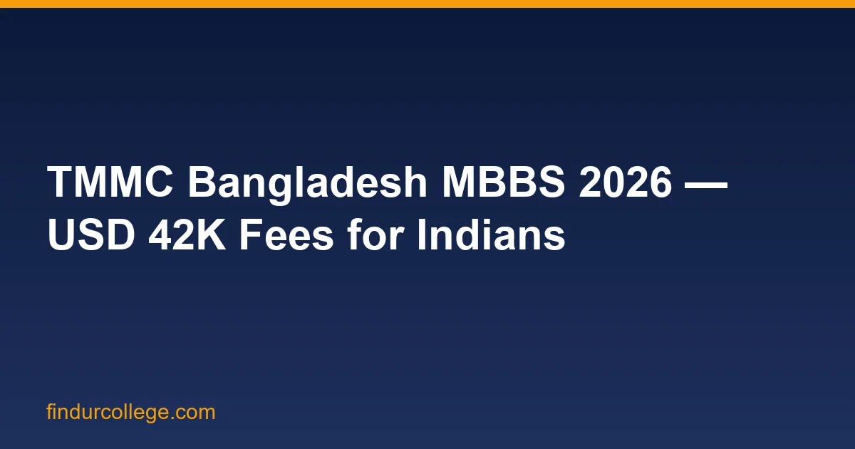 Tairunnessa Memorial Medical College (TMMC) Bangladesh MBBS 